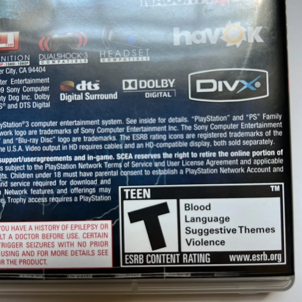 PS3 Uncharted Drake’s Fortune and Uncharted 2 Among Thieves